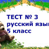 Заключительный тест по русскому языку за 5 класс